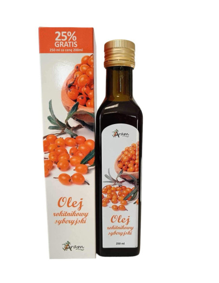 Olej rokitnikowy syberyjski - 250ml - Aram Natura