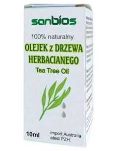 Olejek z Drzewa Herbacianego 100% Naturalny - 10ml - Sanbios