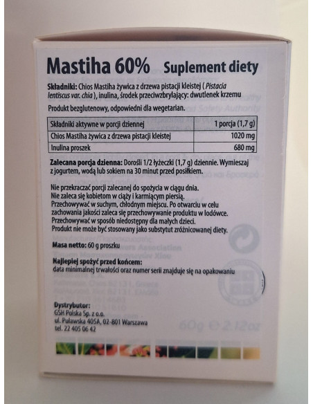 Mastiha 60% Proszek - 60g - GSH Polska