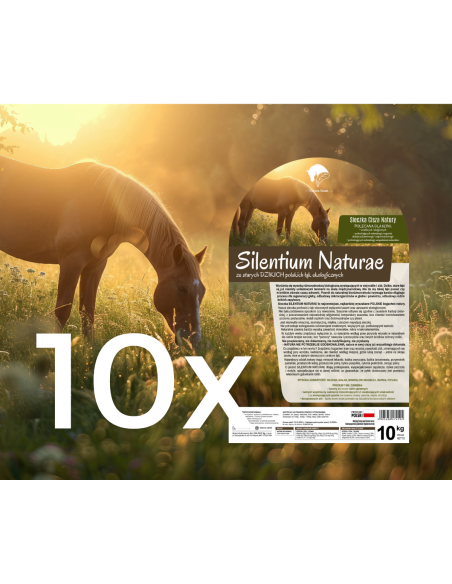 10x Sieczka SILENTIUM NATURAE 100kg (wysyłka PALETA)