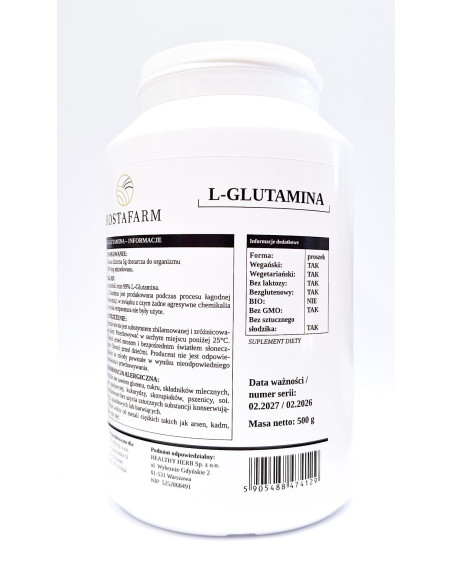 Rostafarm - L-GLUTAMINA suplement diety - 500g