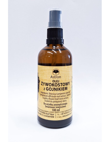 Olej żywokostowy z gojnikiem - 100ml - Astron