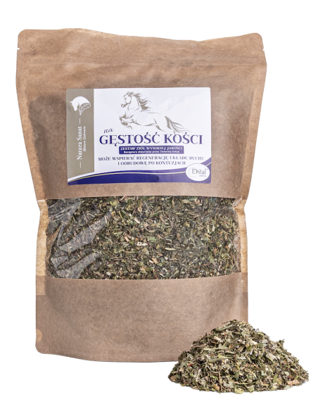 Na GĘSTOŚĆ KOŚCI zestaw ziół dla koni - 500g - Natura Sanat