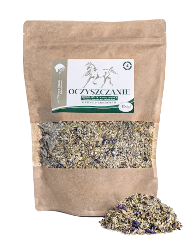 OCZYSZCZANIE o profilu wrzodowym zestaw ziół dla koni - 500g - Natura Sanat