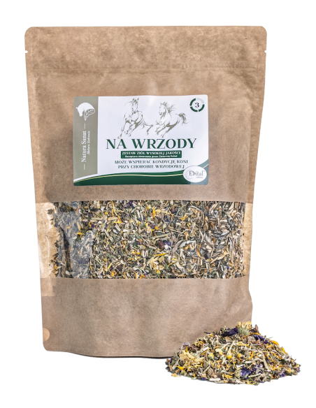 Na WRZODY zestaw ziół dla koni - 500g - Natura Sanat