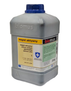 Węgiel aktywny płatki - 250g - Biomus