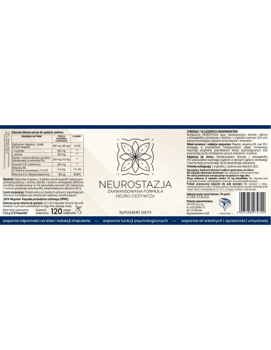 Natura Sanat - Neurostazja - 120 kaps