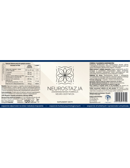 Natura Sanat - Neurostazja - 120 kaps
